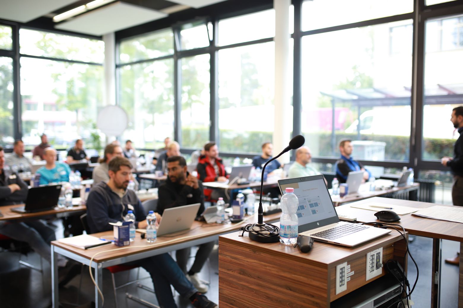 Participants in an " eCarUp " partner training session