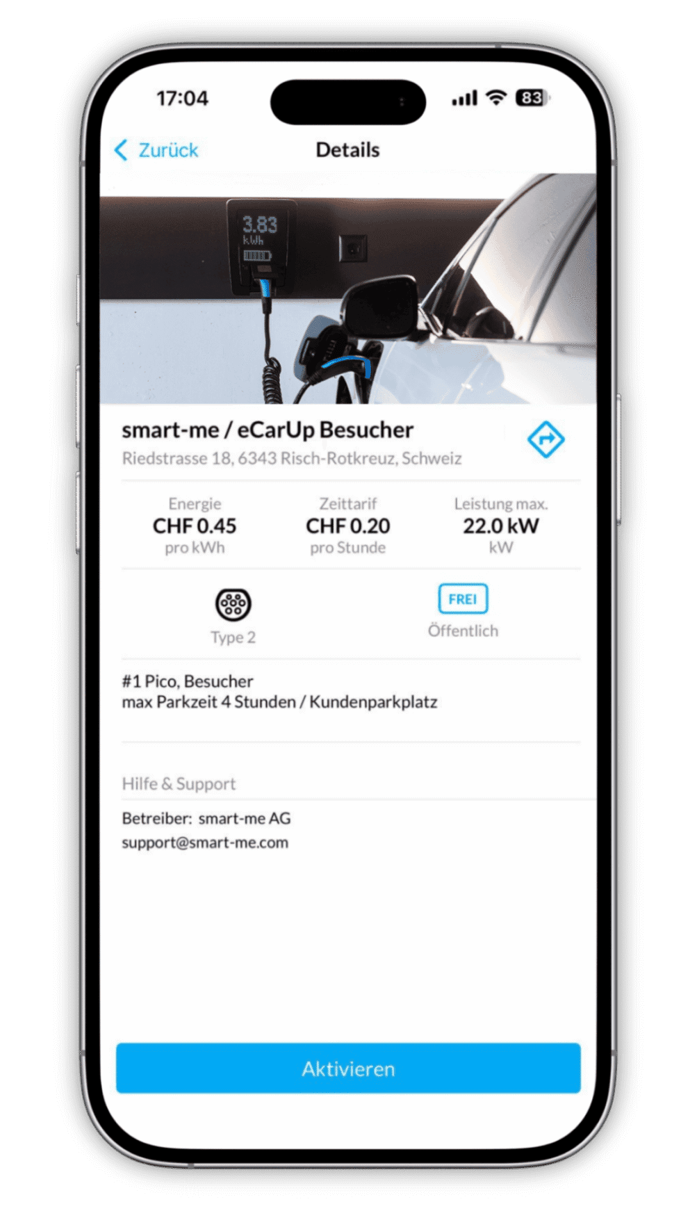 eCarUp App Screenshot
